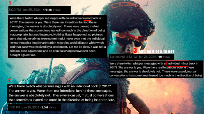 Dr Disrespect Addresses Twitch Ban Allegations in New Tweet 1 disrespect edited tweet from X