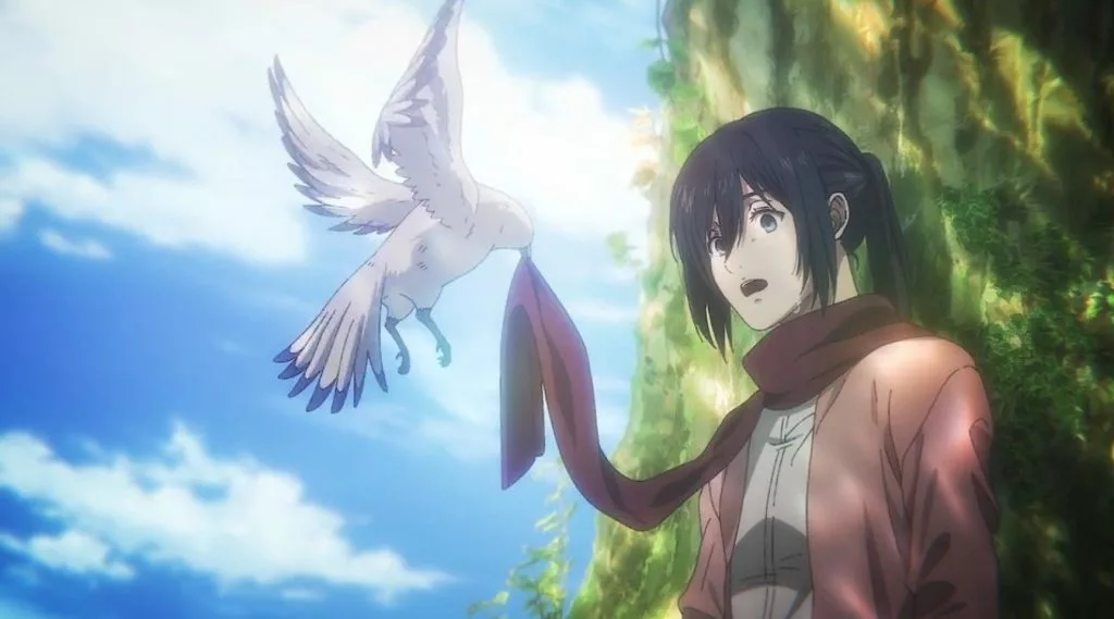 mikasa ackerman attack on titan ending scene