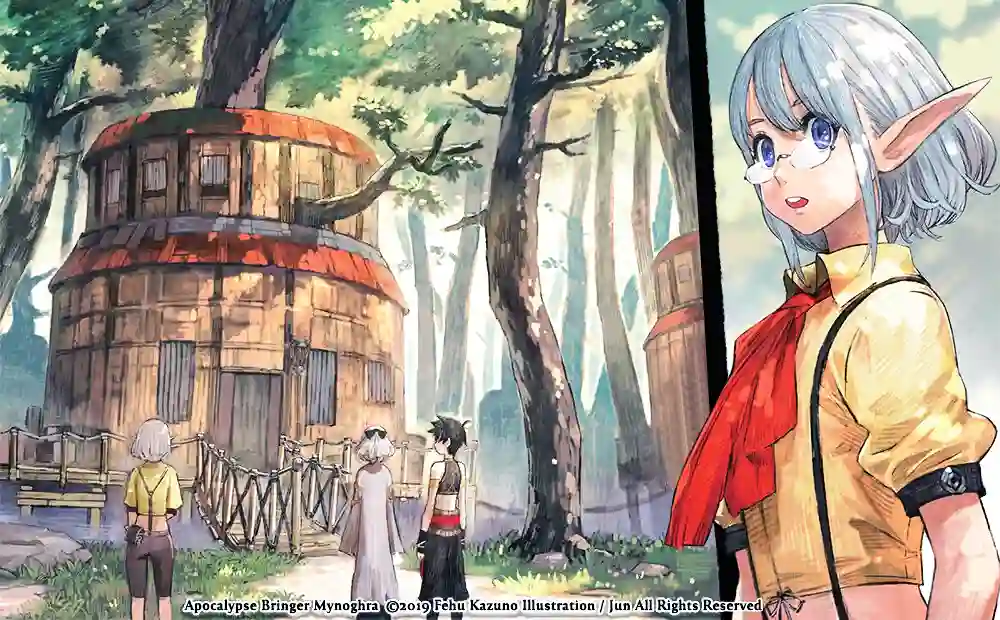 "Apocalypse Bringer Mynoghra": A Dark Fantasy Strategic Isekai Anime Set to Release in 2025 1 Apocalypse Bringer Mynoghra manga panel