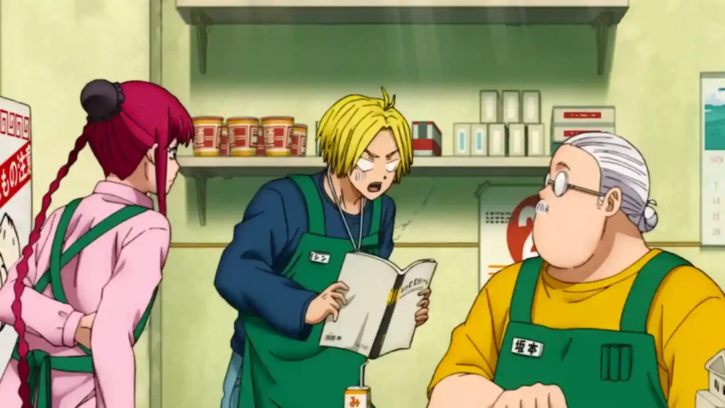 Sakamoto Days Episode 2 Staff Details Revealed 1 Sakamoto Arguing With Employee