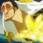 kizaru launching his flash beam attack on strawhats