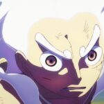 focused luffy as he combets kizaru on egghead island