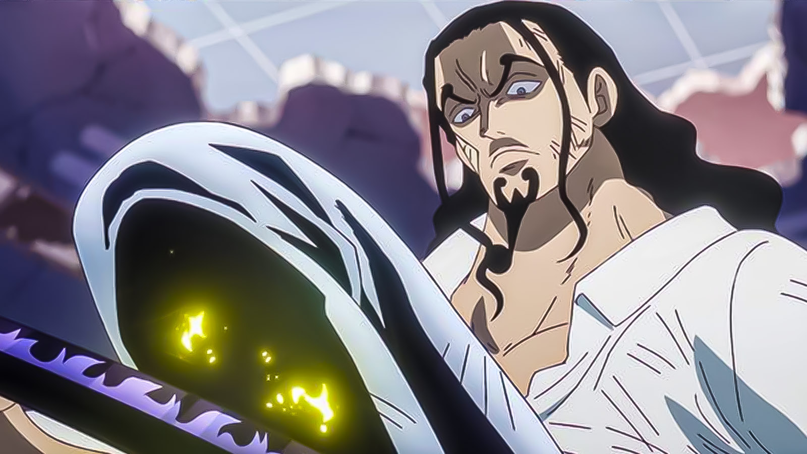 One Piece: Zoro’s Two Main Blade Hits on Lucci’s Leg, a Moment of Power and Frustration 11 one piece: lucci blocking zoro attack with no expression on his face