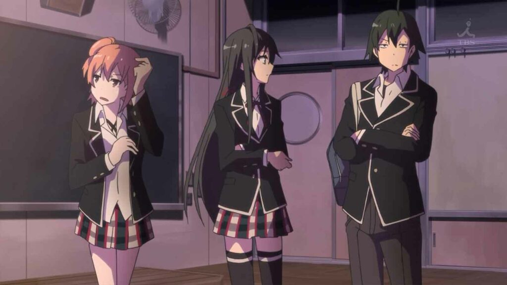 5 Anime Like Solo Leveling Where the MC Rises from Zero to Hero 4 my teen romantic comedy snafu's main character on right-side