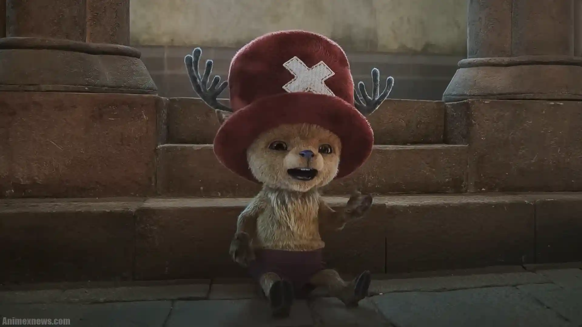 chopper fall down from stairs one piece live action: tony chopper