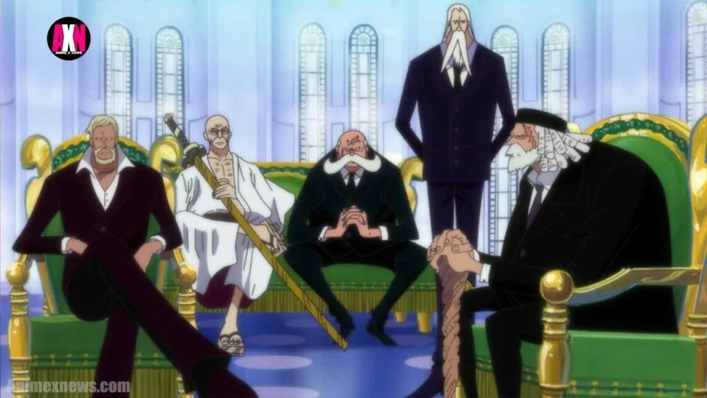 one piece the five elders sitting together