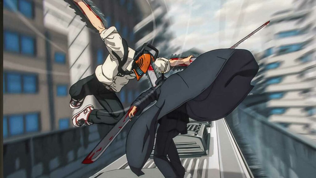 10 Anime to Watch Before Kagurabachi Makes It's Grand Entrance 70 denji and katana train fight in chainsaw man episode 12