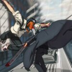 denji and katana train fight in chainsaw man episode 12