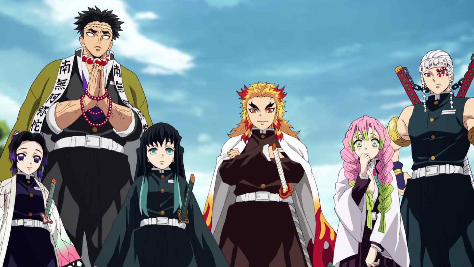 hashira group in demon slayer
