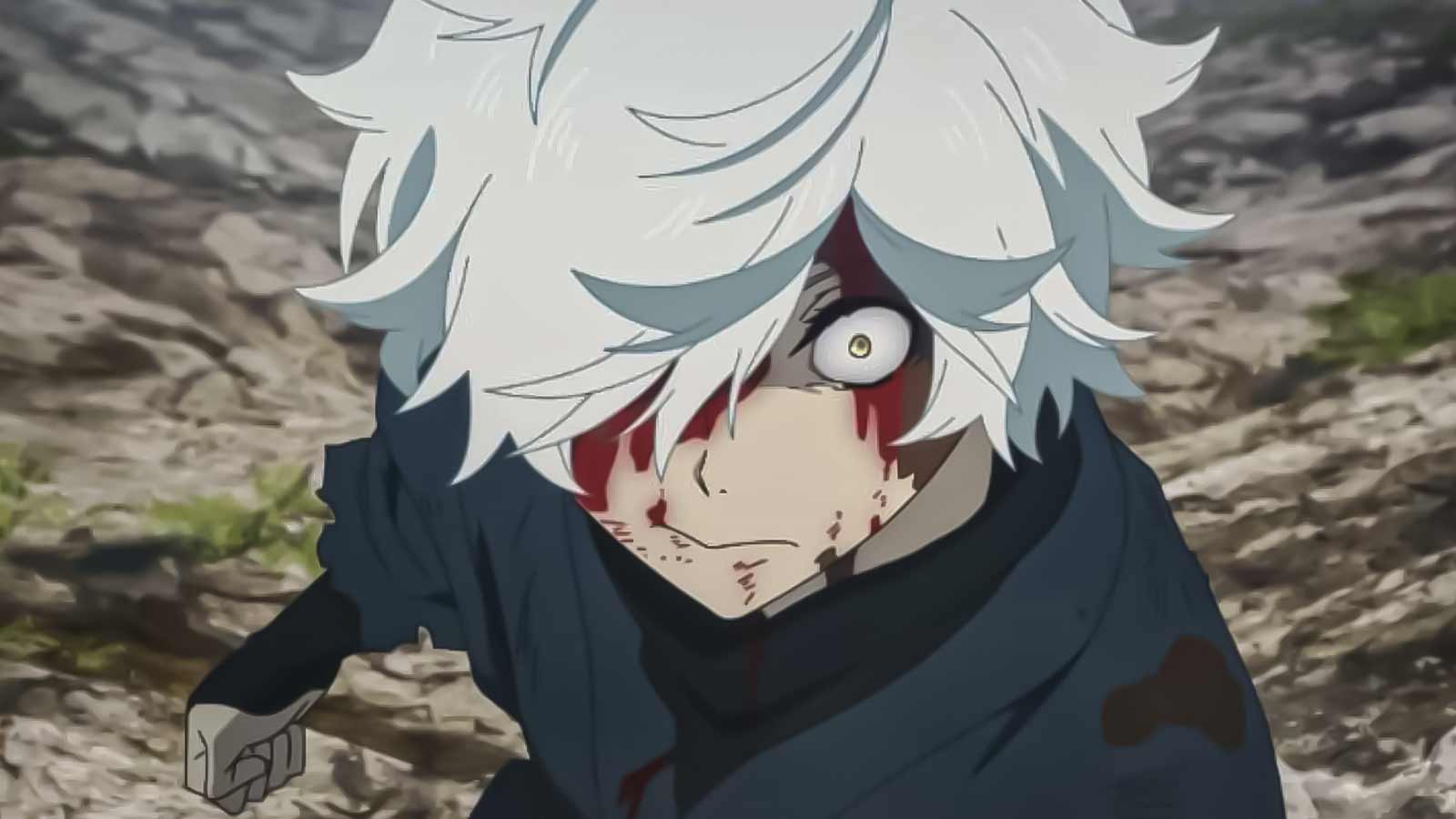 gabimaru bleeding from intense fight in hells paradise