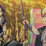main character of the easygoing lords fun territory defense looking at sword